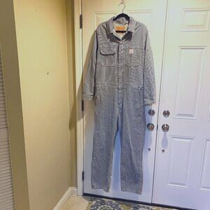 Levi's Mens Coveralls Hickory Stripe Blue White Medium